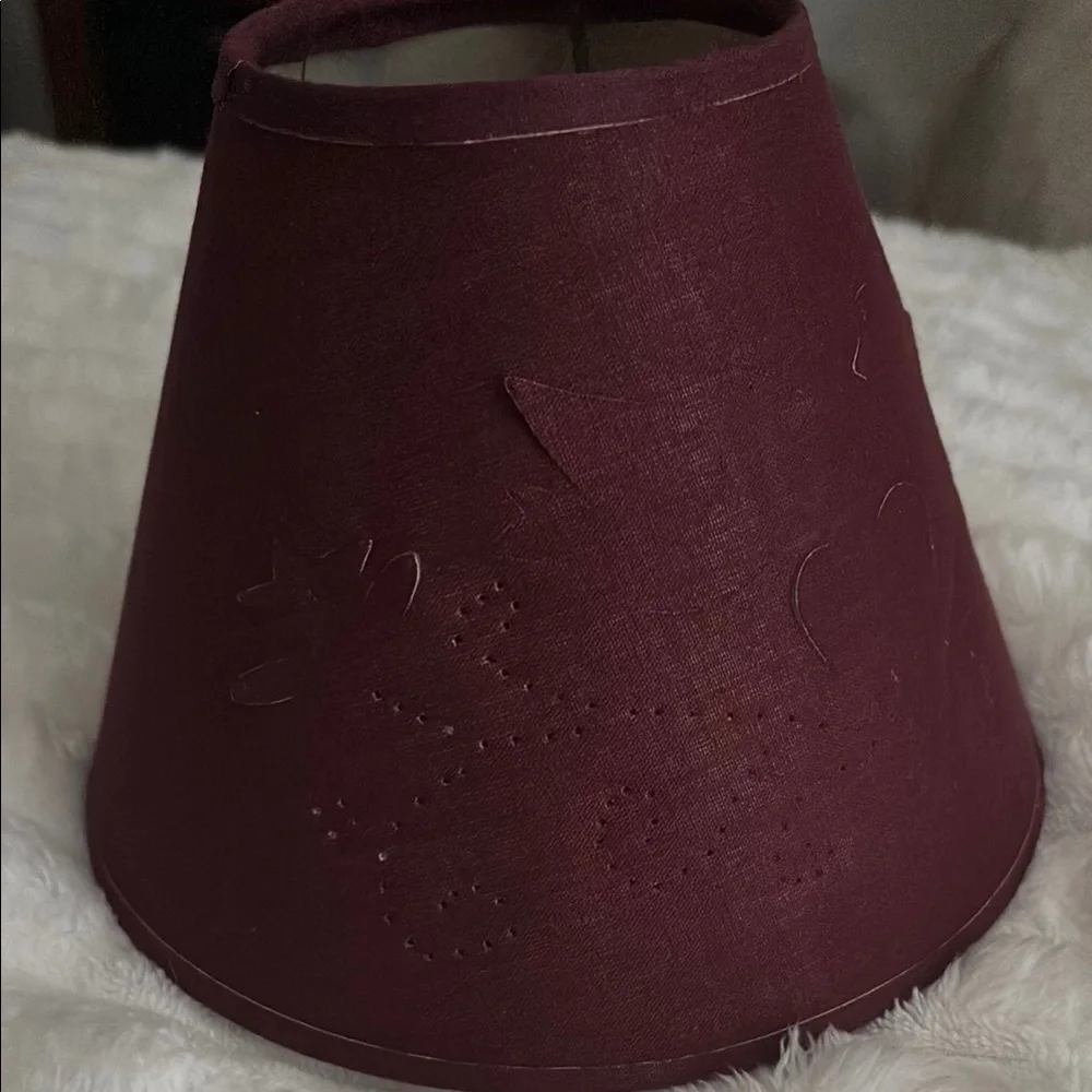 Vintage Punched Burgundy Shade Folk Punch Art Fabric See Pics Wine Final Sale